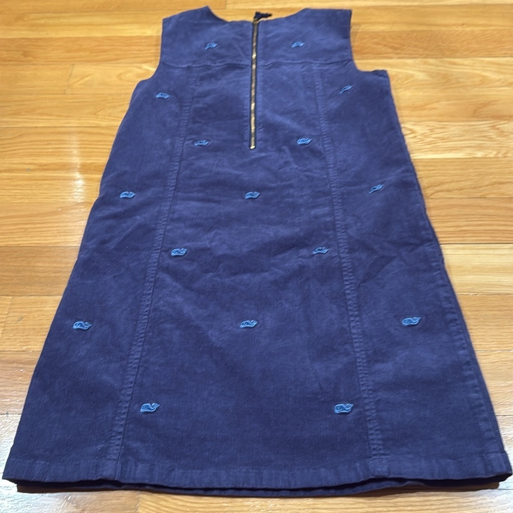 Vineyard vines girls whale embroidered corduroy jumper
dress size 14. - Picture 6 of 8